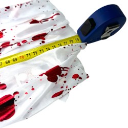 Krwawa Dłoń Biała Peleryna Rzeźnika Halloween Krew