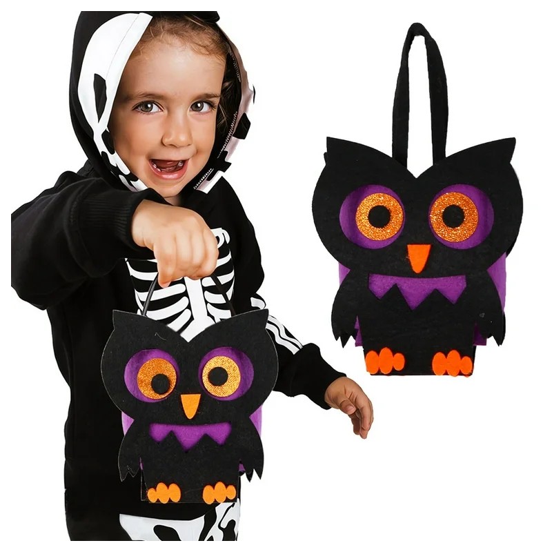 Torebka Sowa koszyk na cukierki Halloween