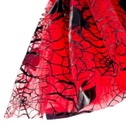 Spódniczka TUTU tiulowa czerwona Halloween pajęczyna