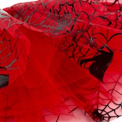 Spódniczka TUTU tiulowa czerwona Halloween pajęczyna