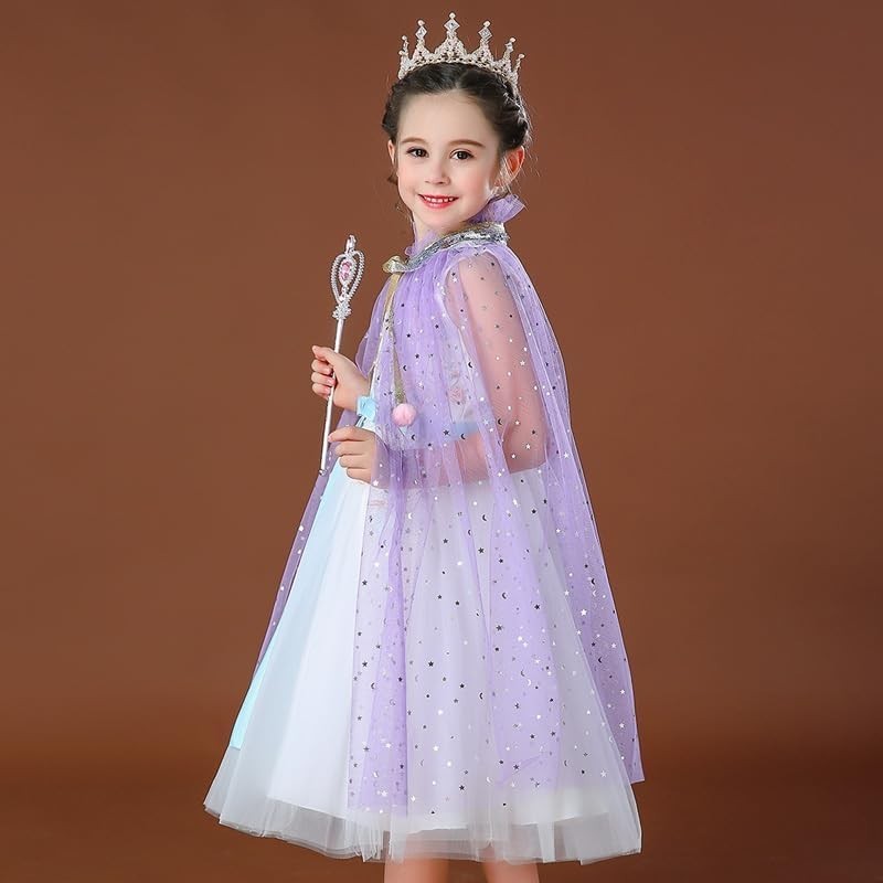 Peleryna Tiulowa Fioletowa