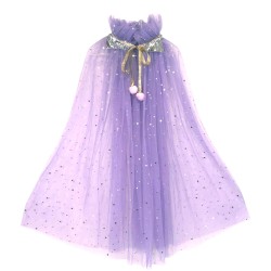 Peleryna Tiulowa Fioletowa