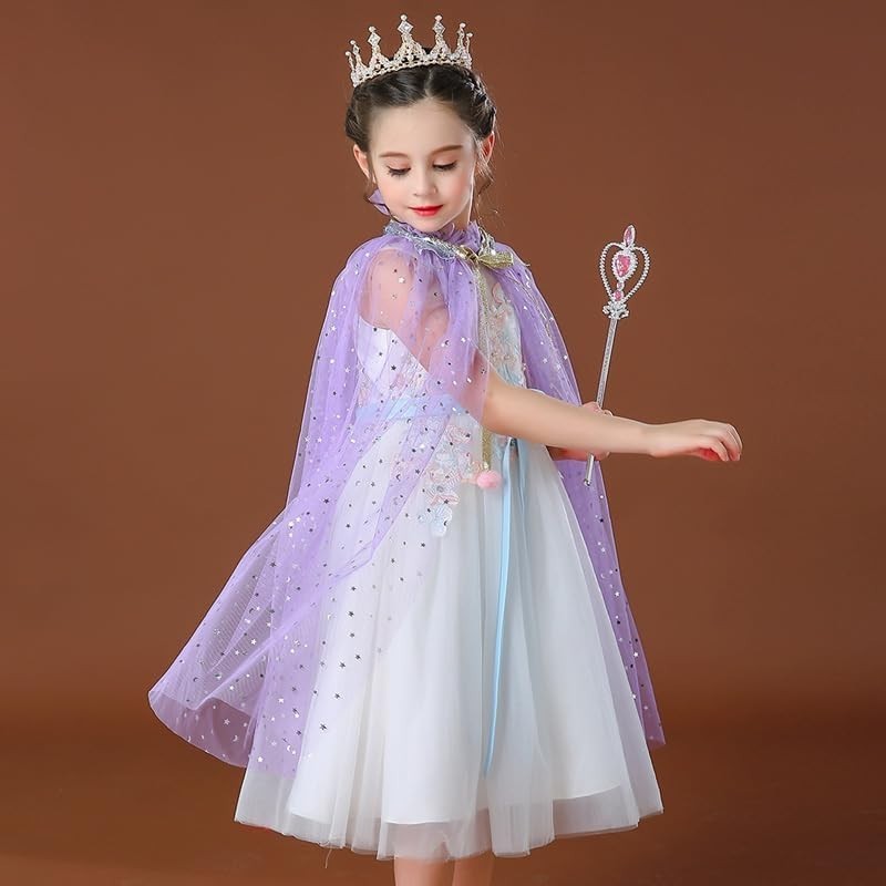 Peleryna Tiulowa Fioletowa