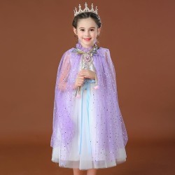 Peleryna Tiulowa Fioletowa