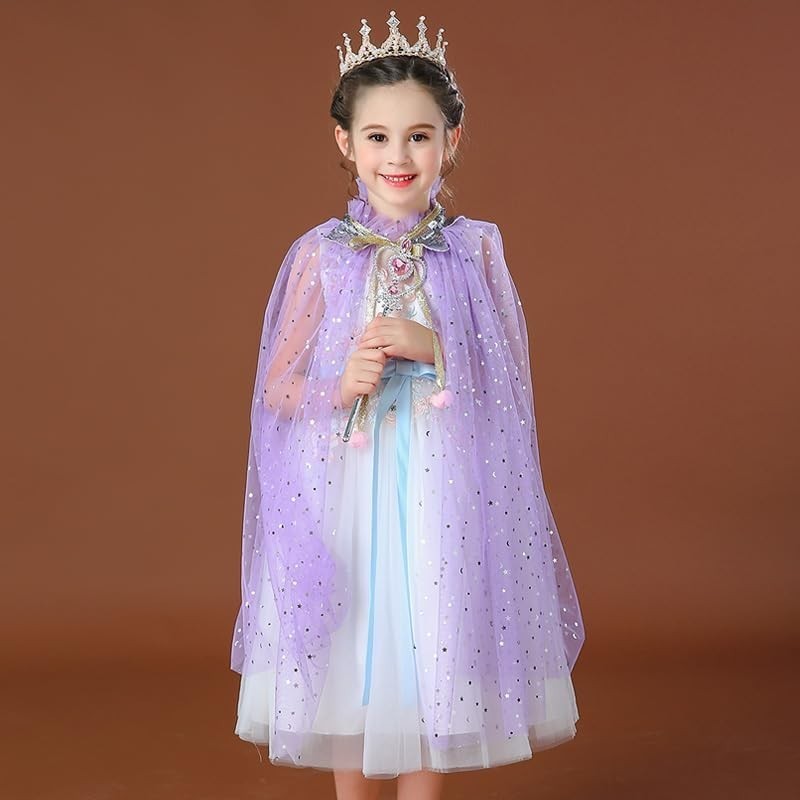 Peleryna Tiulowa Fioletowa