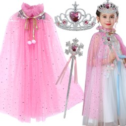 Zestaw Księżniczki Tiulowa Peleryna i Akcesoria Różowe