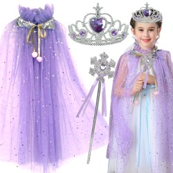 Peleryna Tiulowa Fioletowa