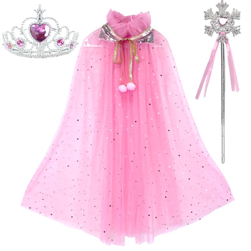 Zestaw Księżniczki Tiulowa Peleryna i Akcesoria Różowe