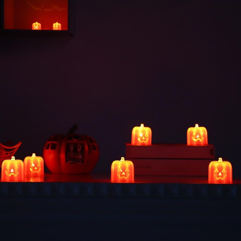 Mini Lampion LED Dynia Halloween Lampka 