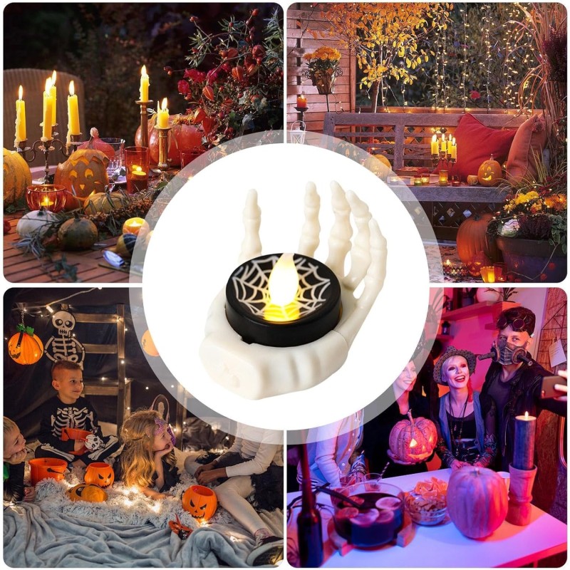 Lampka LED kościotrup halloween