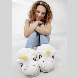 Kapcie ze skarpetkami Kigurumi Jednorozec