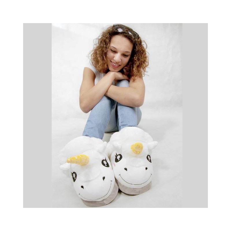 Kapcie ze skarpetkami Kigurumi Jednorozec