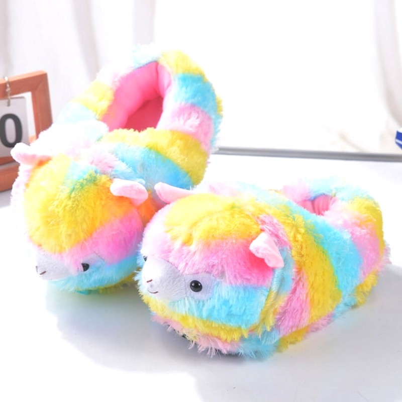 Kapcie ze skarpetkami Kigurumi Alpaka Lama