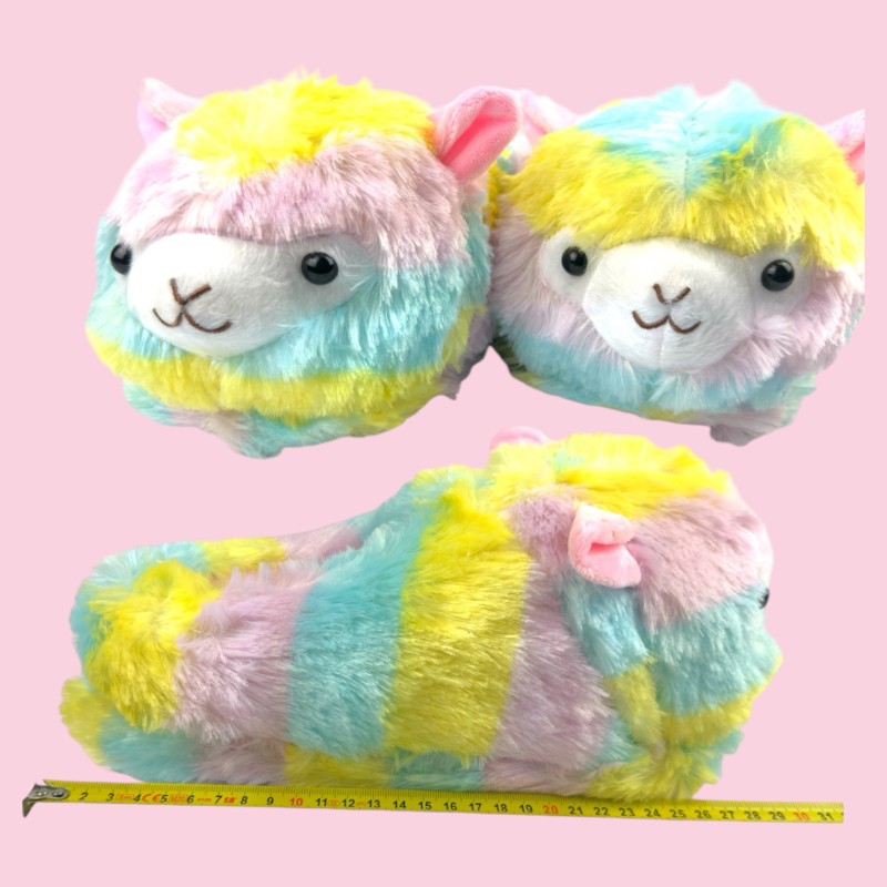 Kapcie ze skarpetkami Kigurumi Alpaka Lama