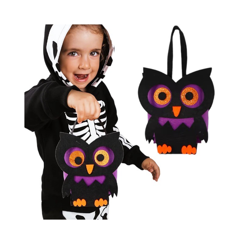 Torebka Sowa koszyk na cukierki Halloween