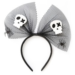 Halloween Zestaw spódniczka Tutu opaska Kryształki Kościotrup 