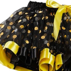 Spódniczka tutu złoto-czarna na Halloween