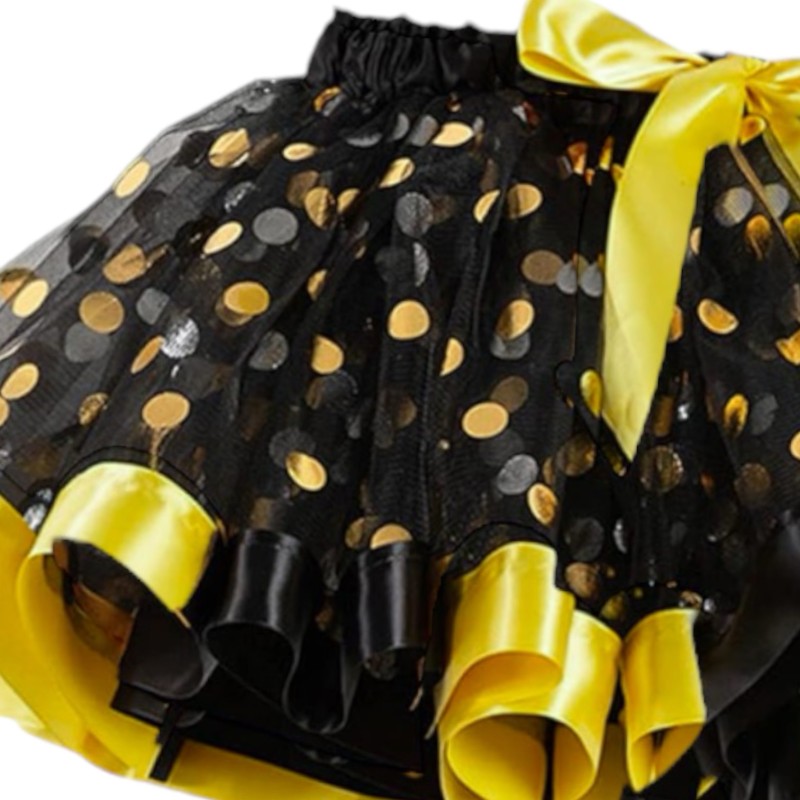 Spódniczka tutu złoto-czarna na Halloween