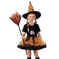 Strój Wiedźma Kostium Czarownicy dla Dzieci Halloween