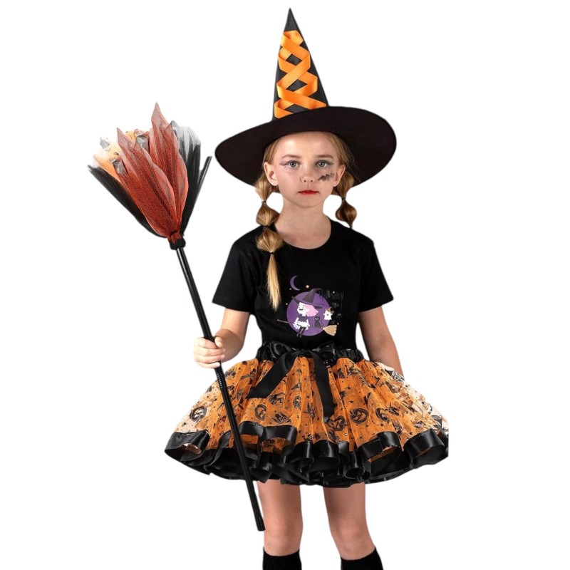 Strój Wiedźma Kostium Czarownicy dla Dzieci Halloween