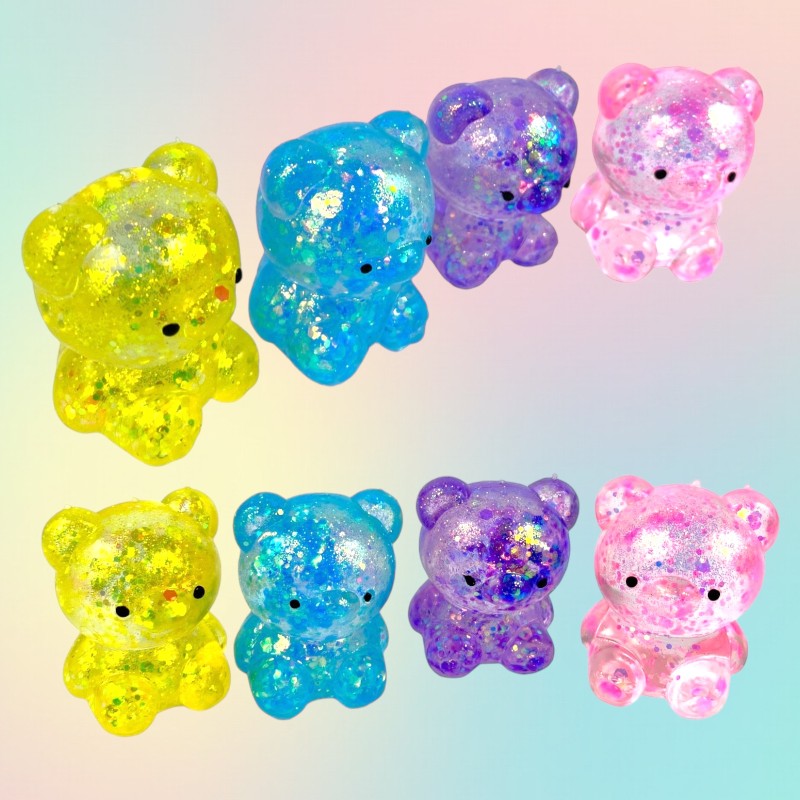 Gniotek miś duży GEL galaxy 1 szt. 8 cm antystresowy