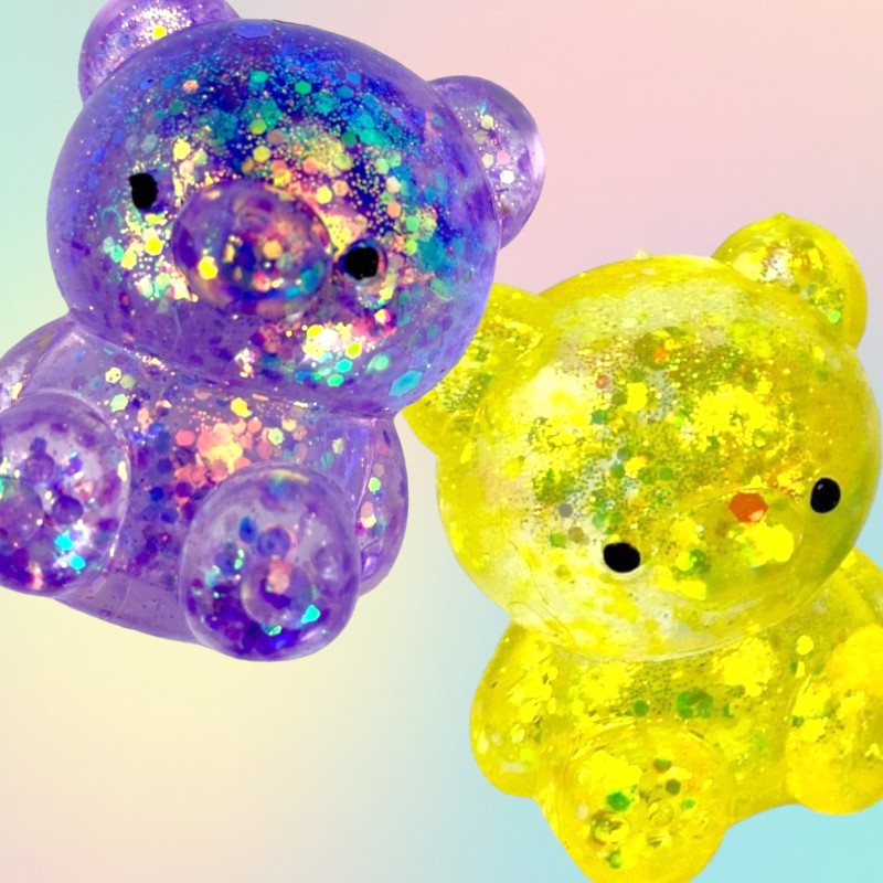 Gniotek miś duży GEL galaxy 1 szt. 8 cm antystresowy