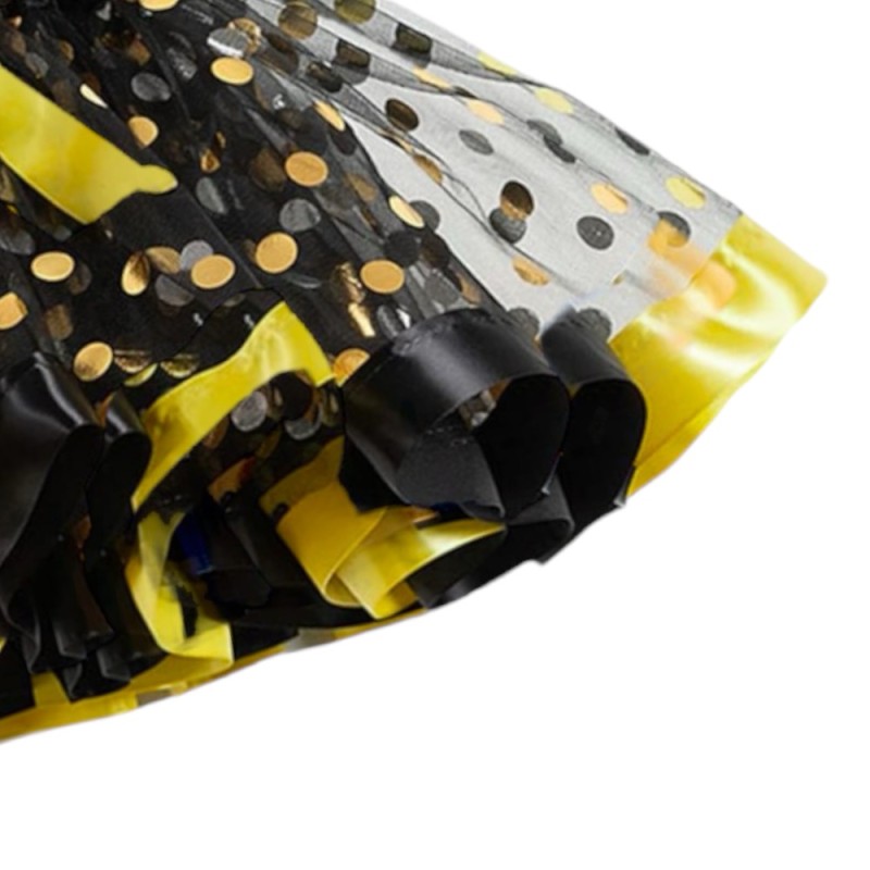 Spódniczka tutu złoto-czarna na Halloween