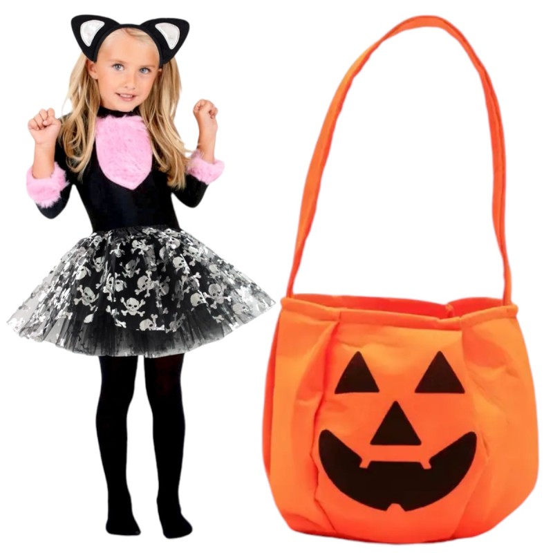 Zestaw strój Kotka Kotek Uszy Maska Ogon Koszyk