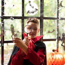 Świderki Halloween Girlanda Szkielety 6szt