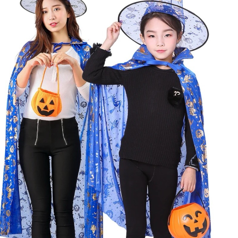 Peleryna Halloween 80cm Niebieska