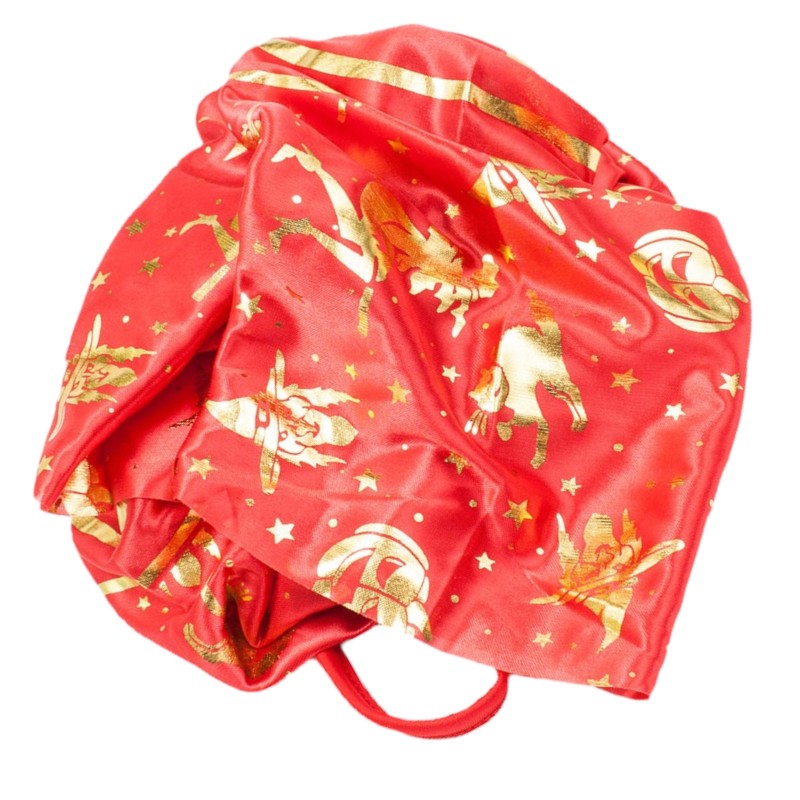 Peleryna Czarodzieja Czarownicy Czerwona Złote napisy