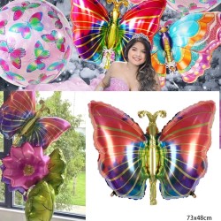 Balon Foliowy Motyl 73x48 cm – Kolorowy Balon na Urodziny i Imprezy