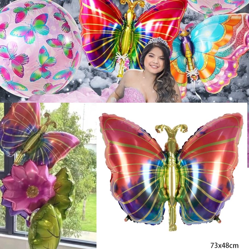 Balon Foliowy Motyl 73x48 cm – Kolorowy Balon na Urodziny i Imprezy