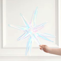 Balon foliowy Holograficzna Gwiazda Perłowa holo 22 cale