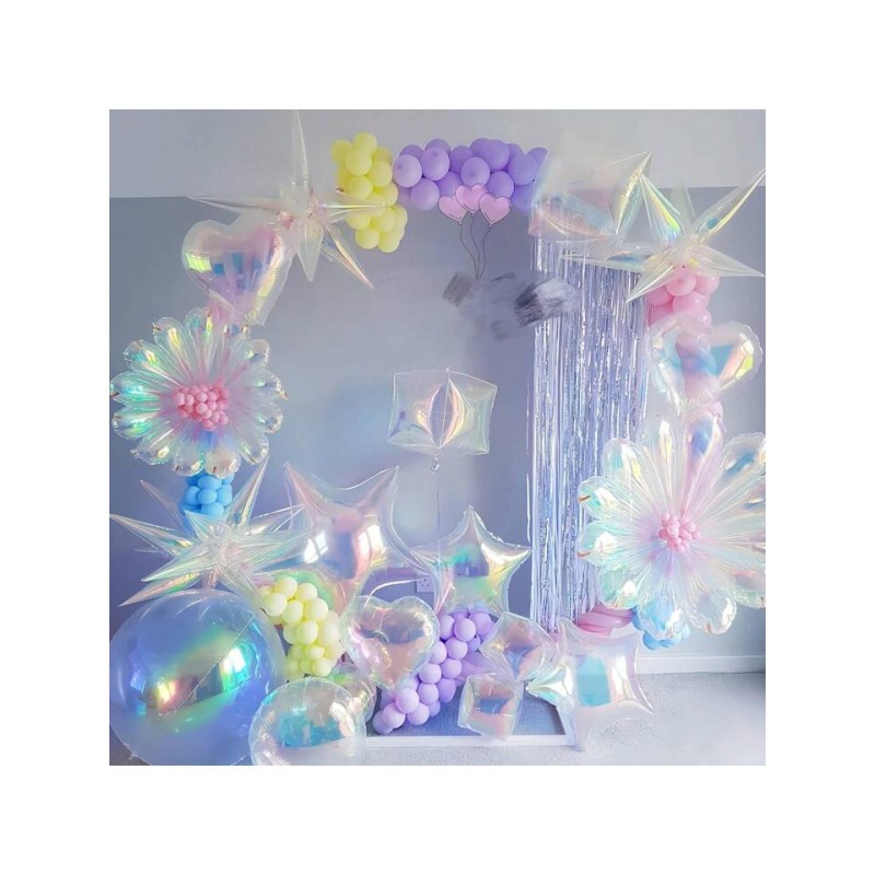 Balon foliowy Holograficzna Gwiazda Perłowa holo 22 cale