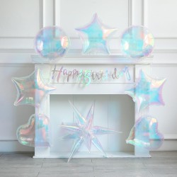 Balon foliowy Holograficzna Gwiazda Perłowa holo 22 cale