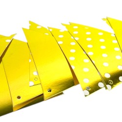 Flagi banner urodzinowy imprezowy złoty Złote flagietki