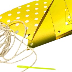 Flagi banner urodzinowy imprezowy złoty Złote flagietki