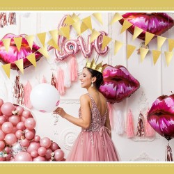 Flagi banner urodzinowy imprezowy złoty Złote flagietki