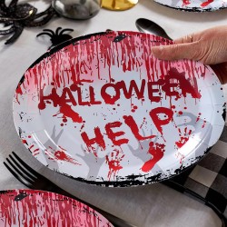 Zestaw naczyń jednorazowych Horror Halloween 32 elementy