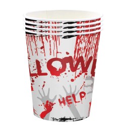 Zestaw naczyń jednorazowych Horror Halloween 32 elementy