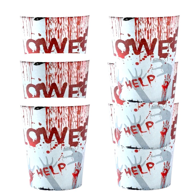 Kubeczki papierowe Halloween 6szt