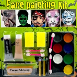 Zestaw do Malowania Twarzy Farbki sztuczna krew Halloween