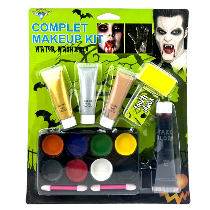 Zestaw do Makijażu Halloween 8 Farb Sztuczna krew Zmywalny Wodą