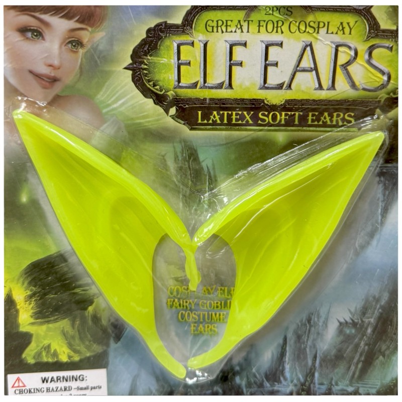Nakładki na Uszy Elfa Fluo Glow in The Dark Elf Cosplay