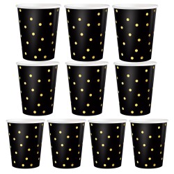 Czarne kubeczki papierowe...