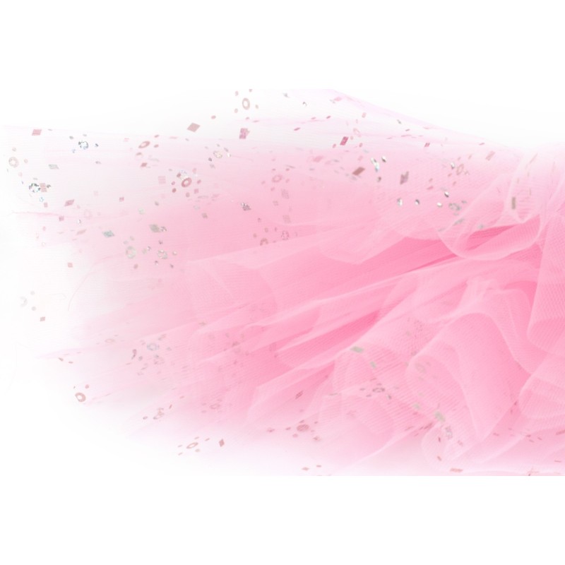 Kostium Różowa Wróżka z wiankiem i różdżką Tutu skrzydełka