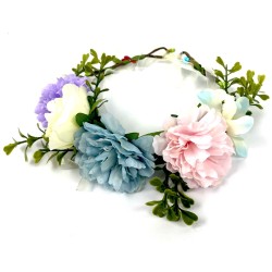 Kostium Różowa Wróżka z wiankiem i różdżką Tutu skrzydełka