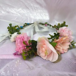 Kostium Różowa Wróżka z wiankiem i różdżką Tutu skrzydełka