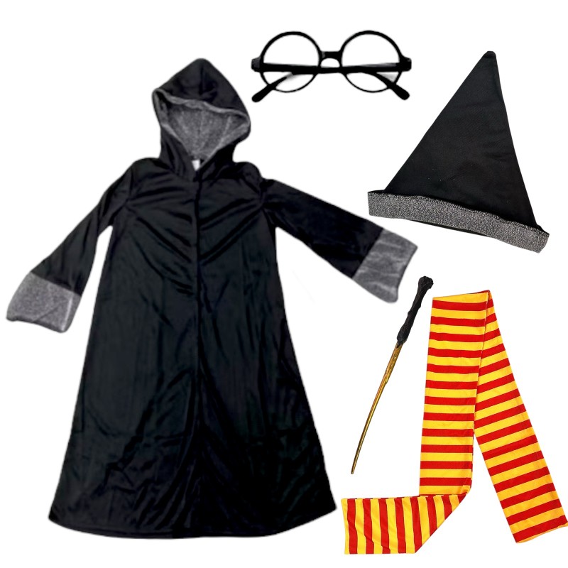 Strój czarodzieja Harry Potter 5-elementowy